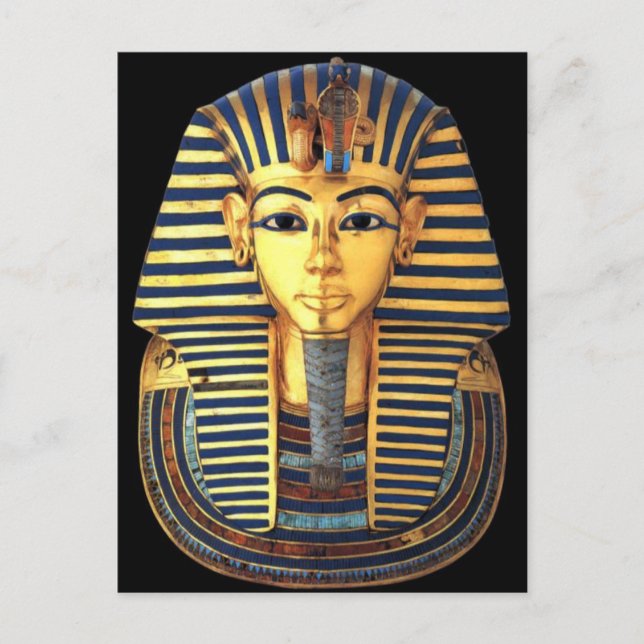 Pure Gold Burial Mask of Pharaoh Tutankhamun Postcard (Front)