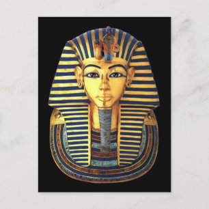 Pure Gold Burial Mask of Pharaoh Tutankhamun Postcard
