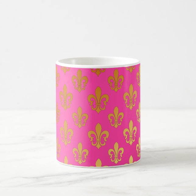 Pure Gold Fleur de Lis Coffee Mug (Center)