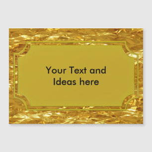 PURE GOLD FOIL Pattern + your text / ideas