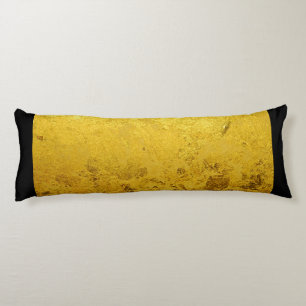 PURE GOLD LEAF Pattern + your text / photo Body Pillow