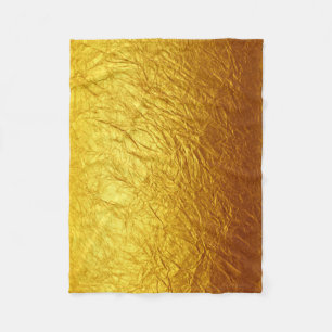 PURE GOLD PAPER Pattern + your text / photo Fleece Blanket