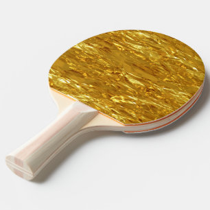 PURE GOLD pattern / gold foil Ping Pong Paddle