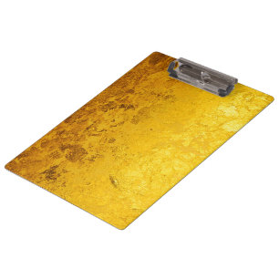 PURE GOLD pattern / gold leaf Clipboard