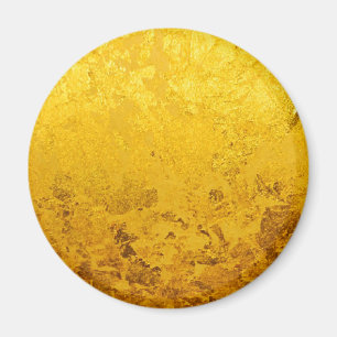 PURE GOLD pattern / gold leaf Magnet