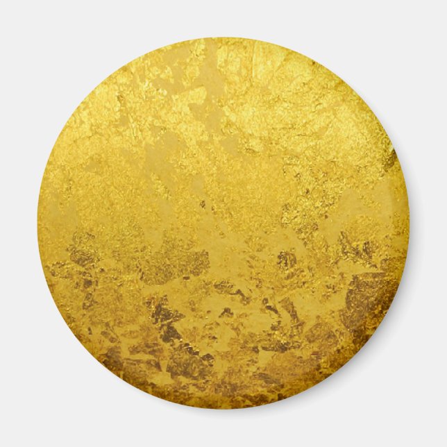 PURE GOLD pattern / gold leaf Magnet (Front)