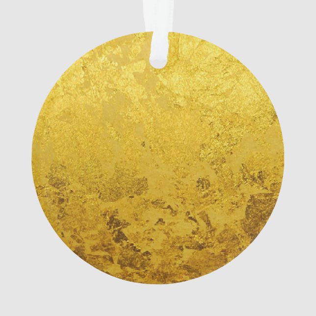 PURE GOLD pattern / gold leaf Ornament (Back)