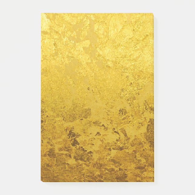 PURE GOLD pattern / gold leaf Post-it Notes (Front)