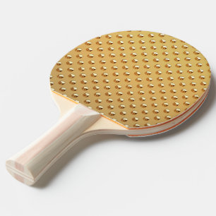 PURE GOLD pattern / golden pearls Ping Pong Paddle