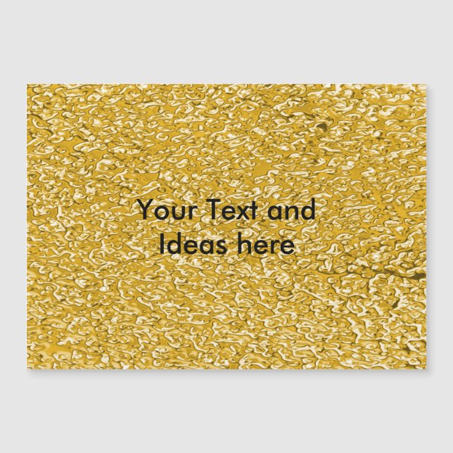 PURE GOLD Splatter Pattern + your text / ideas (Front)