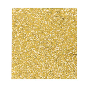 PURE GOLD Splatter Pattern + your text Notepad