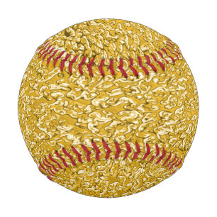 PURE GOLD Splatter Pattern + your text / photo Baseball