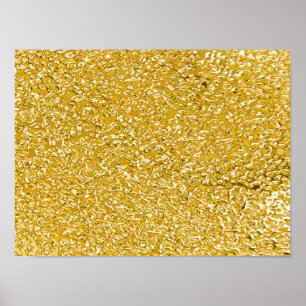 PURE GOLD Splatter Pattern + your text / photo Poster