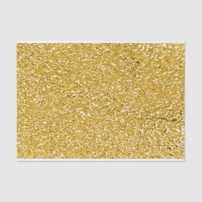 PURE GOLD Splatter Pattern + your text / photo Tissue Paper (Front)