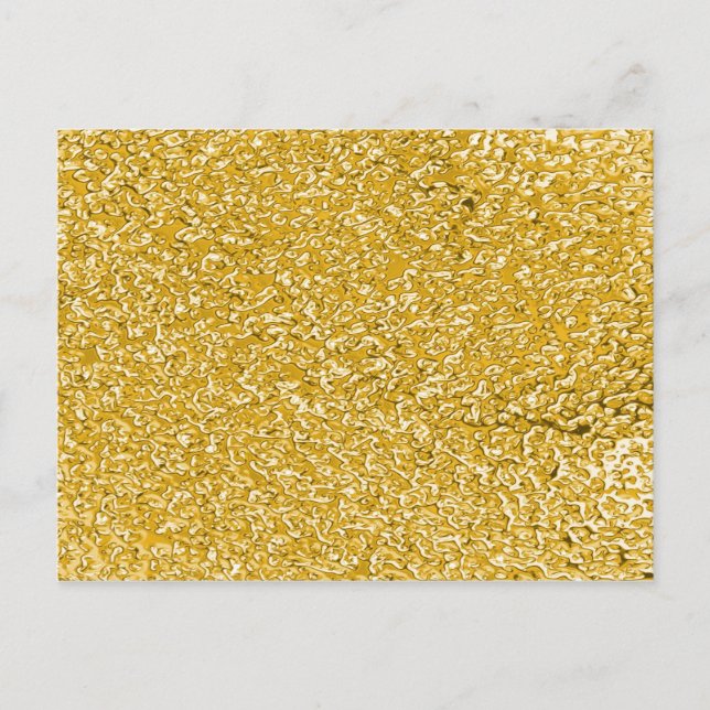 PURE GOLD Splatter Pattern + your text Postcard (Front)