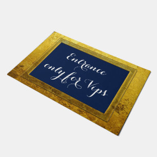 Pure Golden Photo Frame I + your photo & text Doormat