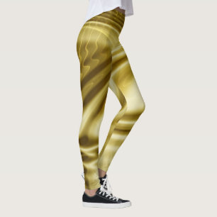 PURE GOLDEN Waves Pattern + your ideas Leggings