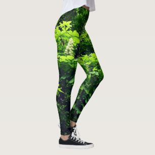 pure green tree leggings