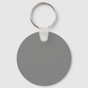 Pure Grey 808080 Colour - Option to Add Name Keychain