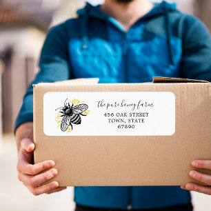 Pure Honey Custom Food   Return Address Labels