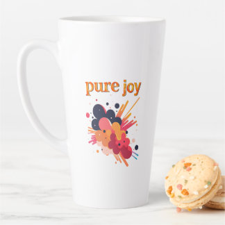 "Pure Joy, pure you.” Positive Vibes Street Wear  Latte Mug