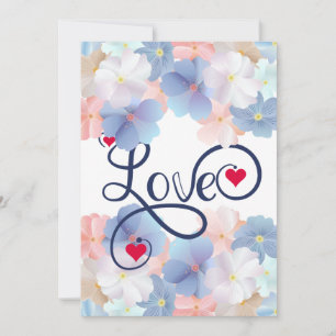 Pure love as a Flower Holiday Card
