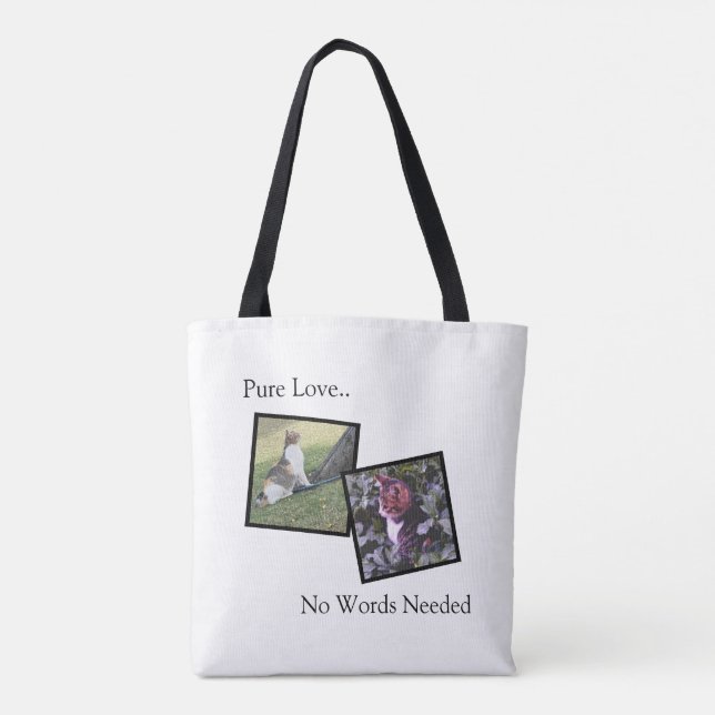 Pure Love Pet Lover Custom Tote Bag (Back)