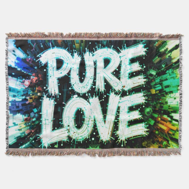 Pure Love Throw Blanket (Front)