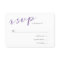 Pure Love Watercolor Wedding RSVP / Violet