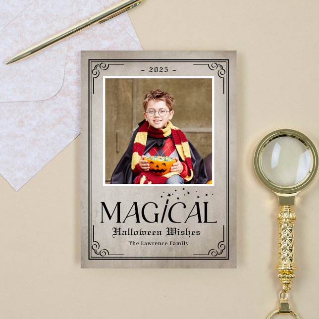 Pure magie amusant Carte photo d'Halloween (Créateur téléchargé)
