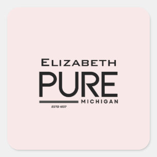 Pure Michigan Personalized Sticker