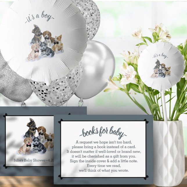 Pure Puppy | Elegant Baby Shower Books For Baby Enclosure Card (Pure Puppy | Elegant Baby Shower Books For Baby Enclosure Card)