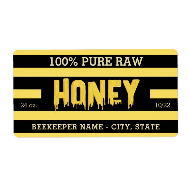 Pure Raw Honey Gold Striped (Front)