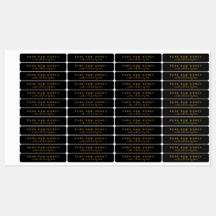 PURE RAW HONEY MADE WITH LOVE BY BEES BLACK LABEL