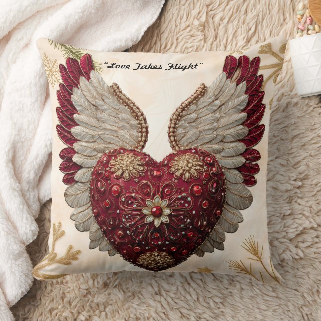 "Pure Romance Wings" Throw Pillow (Blanket)