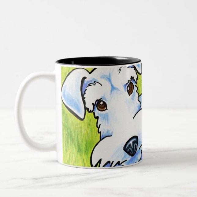 Pure Schnauzer Two-Tone Coffee Mug (Left)