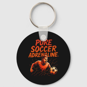 Pure Soccer Adrenaline Graffiti Soccer Fan Gear De Keychain