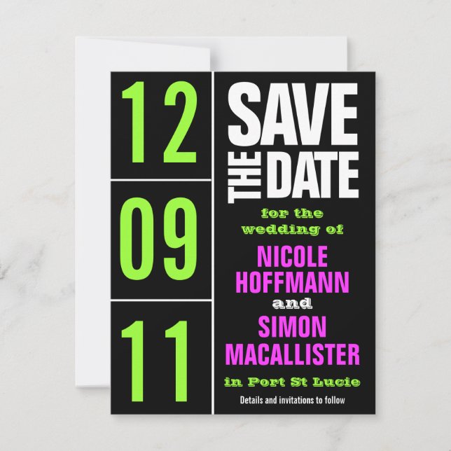 Pure Type Save The Date (Front)