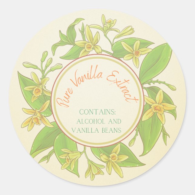 Pure Vanilla Extract Labels (Front)