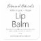 Pure Vegan Handmade Organic Lip Balm Tube Labels