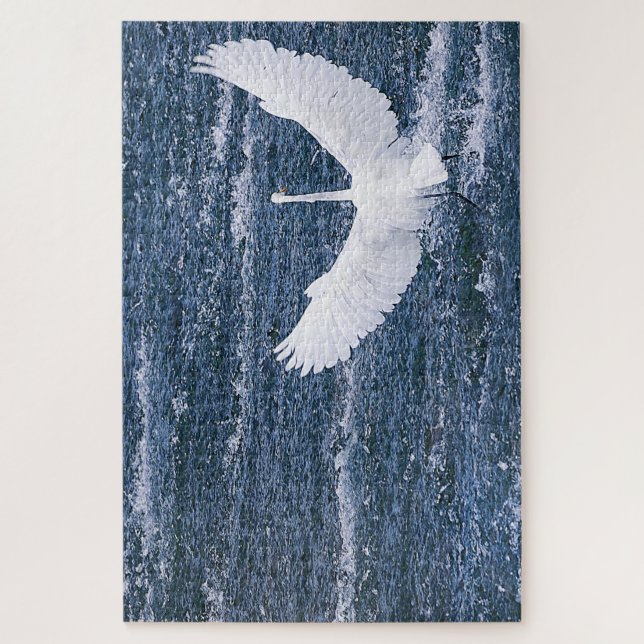 Pure White Soaring Jigsaw Puzzle (Vertical)