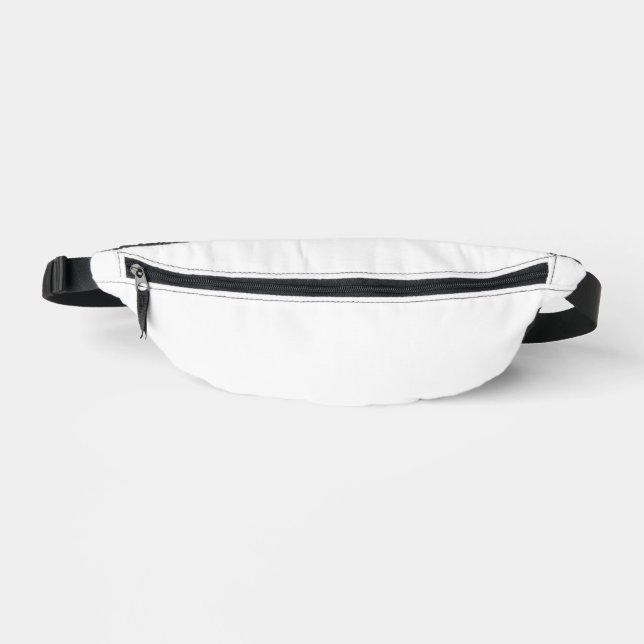 Pure White Solid Colour Fanny Pack (Front)