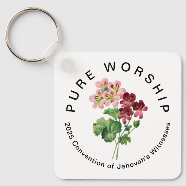 Pure Worship 2025 Convention | JW Keychain (Front)