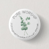 Pure Worship 2025 Convention Pin w Eucalyptus