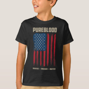 Pureblood American Flag Pure Blooded Patriot T-Shirt
