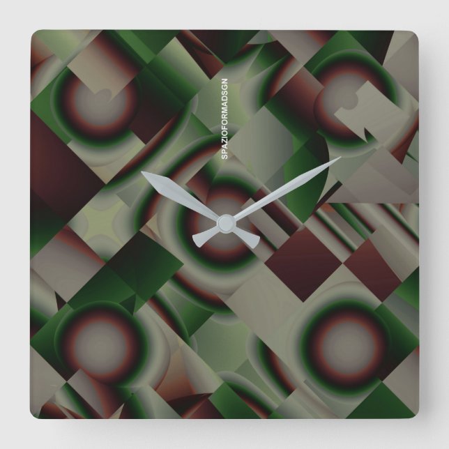PureColor 2 Square Wall Clock (Front)