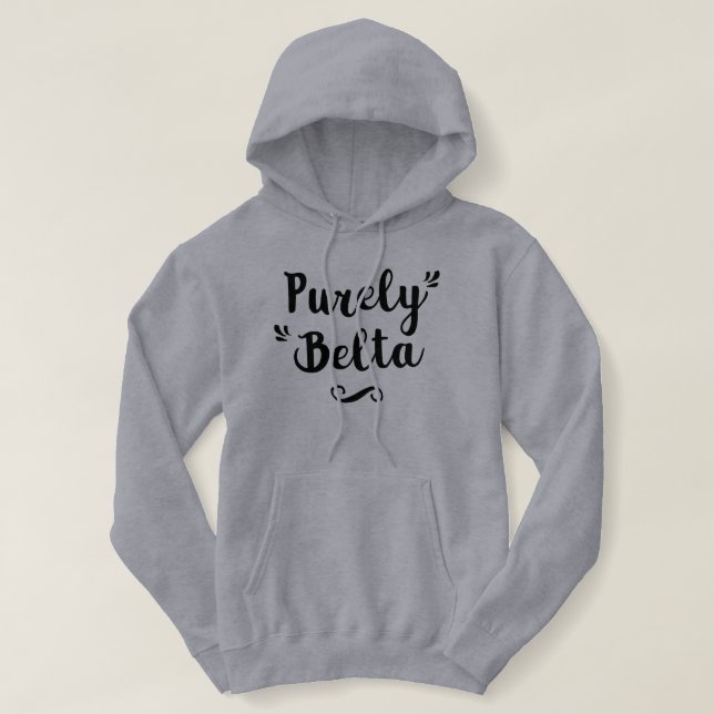 Purely Belta Geordie Newcastle Dialect Hoodie (Design Front)