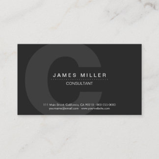 PurePro No4 Dark Grey Business Card