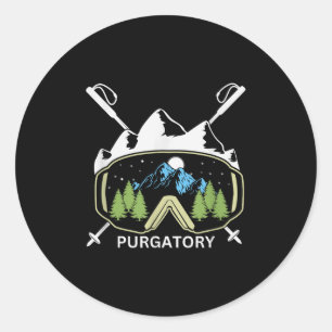 Purgatory Resort Colorado Skiing Ski Resort Souven Classic Round Sticker