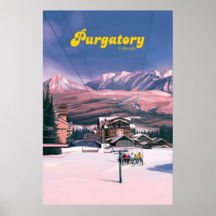 Purgatory Ski Resort Travel Poster